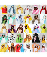 Hot Unisex Adult Pajamas Kigurumi Cosplay Costume Animal Sleepwear Suit - £20.35 GBP