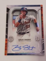 Zack Short Detroit Tigers 2022 Topps Tribute Certified Autograph Card #TA-ZSH - £3.76 GBP