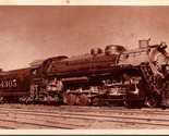 Vintage 1930s Sepia View Postcard Frisco Lines Locomotive 4300 Type #4305 - $43.51