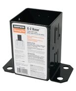 Simpson Strong-Tie E-Z Base Black Powder-Coated Post Base for 4x4 - $52.92 CAD