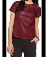 100% Genuine Stylish Casual Sleeveless Top Handmade Party Lambskin Leath... - $177.87 CAD+