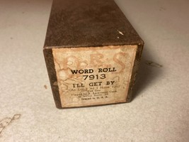 Vintage QRS 7913 I&#39;ll Get By by J Lawrence Cook Piano Roll - $9.99