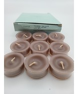 New Vintage Leather Partylite Tealight Candles Qty: 9 Hard To Find Open ... - $14.99