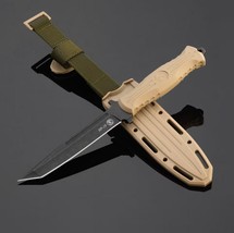 OOO PP Kizlyar knife. &quot;NR-19&quot; НР-19. Black StoneWash.Sand. AUS-8 - $95.00