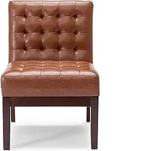 Christopher Knight Home Uintah Accent Chair, Cognac + Dark Espresso - £259.99 GBP