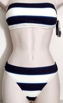 KATE SPADE NY Awning Stripe Bandeau 2-PC BIKINI SWIMSUIT BLAZER BLUE SZ ... - $69.99