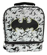 Batman Bat Signal Dc BPA-Free Insulated Dual Chamber Lunch Bag Box Tote Nwt $25 - £11.89 GBP