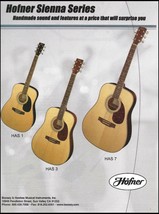 The Hofner Sienna Series HAS 1 3 7 Acoustic Guitar ad 2001 advertisement print - £3.31 GBP
