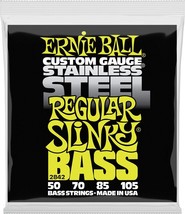 Ernie Ball Regular Slinky Stainless Steel Bass Guitar Strings, 50-105 Gauge (P.. - £15.97 GBP