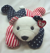 Ty 1999 Pillow Pals Sparkler Patriotic Teddy Bear 14&quot; Stuffed Animal New - £15.48 GBP