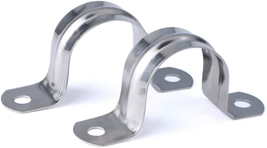 Pipe Strap 60MM Hole Strap,304 Stainless Steel Two Hole Tube U Bracket 10PCS - £11.29 GBP