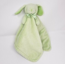 Blankets &amp; Beyond Baby Green Bunny Rabbit Security Blanket Stuffed Plush Soft - £44.79 GBP