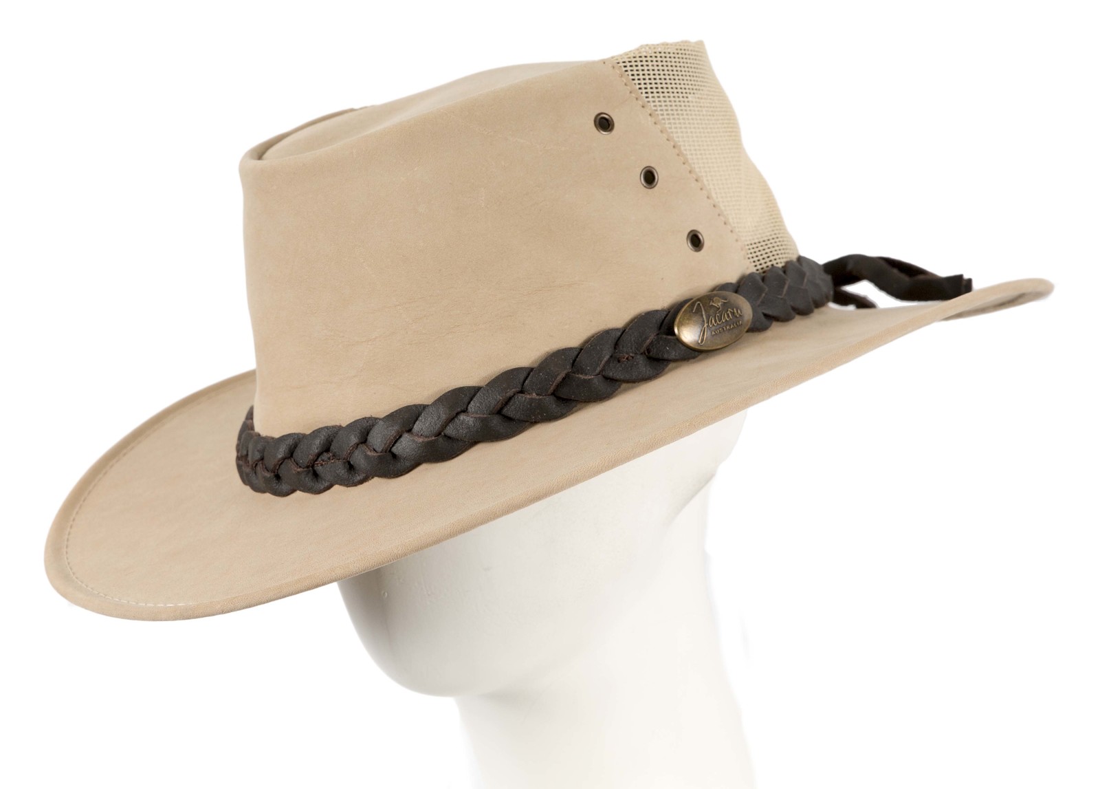 Real Australian Kangaroo Leather hat Made in Australia Crushable Water R... - $69.95
