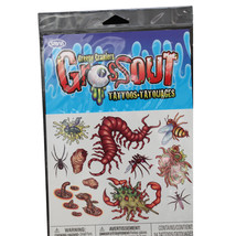Realistic Gross Zombie-TEMPORARY FAKE TATTOOS-Punk Cosplay Costume-BUG C... - £2.36 GBP