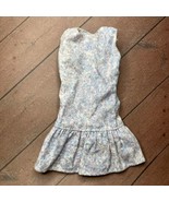 Vintage Genuine Barbie Doll Fashion Pink Blue 681 Drop Waist Dress Denim... - $240.75 MXN