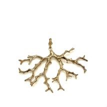 Vtg Sterling Silver Heavy Handmade Modern Abstract Tree Root Filigree Pendant - £198.32 GBP