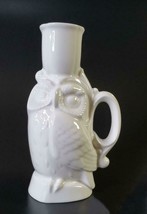 Royal Doulton Owl Candle Holder White Gold Vtg FREE SHIP - £16.48 GBP