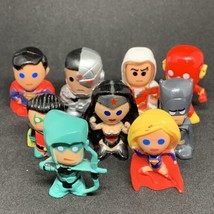 Lot of 9 DC Comics Justice League Chibis Mini Action Figure Toys - £10.10 GBP