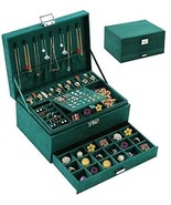 Organizador para mujeres niñas, QBestry 3 capas grandes joyas pendientes... - $100.81 CAD