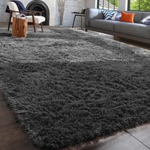Super Soft Shaggy Rugs Carpets, 4x6 Feet - £31.47 GBP
