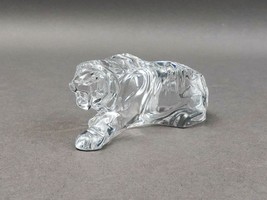 Baccarat France Crystal Crouching Panther Bengal Tiger Glass Figurine 4 ... - £79.74 GBP