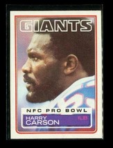Vintage 1983 Topps Nfc Pro Bowl Football Card #123 Harry Carson New York Giants - £3.86 GBP