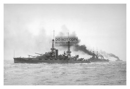 Uss Arizona In Formation With The Atlantic Fleet Gunnery Practice 4X6 Photo - $10.63