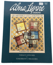 Alma Lynne Cross Stitch Pattern Leaflet Quarterly Occasions III School House USA - £4.05 GBP