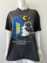 Vintage 80s Stedman T-Shirt Bunny Graphic Humorous Men’s XL - $53.22
