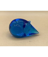 Blue Mouse F. M. Konstglas Swedish Blue Glass Mouse 3” READ Mice - £18.96 GBP
