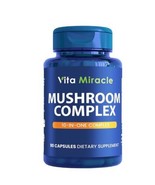 Vita Miracle Mushroom Supplement Capsules - 10x Mushroom Blend Complex 6... - £12.40 GBP