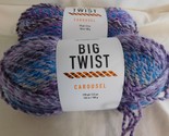 Big Twist Carousel Amethyst lot of 2 Dye lot 490784 - $12.99