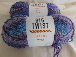 Big Twist Carousel Amethyst lot of 2 Dye lot 490784 - £10.23 GBP
