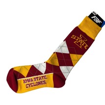 Iowa State Cyclones NCAA Argyle Mens Dress Socks Team Colors OSFM New - $11.84