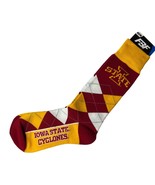 Iowa State Cyclones NCAA Argyle Mens Dress Socks Team Colors OSFM New - £7.07 GBP