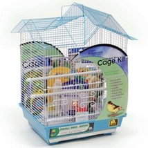 Double Roof Blue Bird Cage Kit Prevue Hendricks  Parakeets, Canaries Sm. Birds - £55.52 GBP