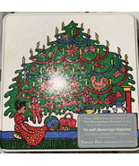 Christmas Tree Girl Beverage Napkins Potpourri Press Metropolitan Museum... - €16,84 EUR