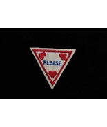 Vtg Girl Scouts Of America Brownie Manners Retired &quot;Please&quot; Triangle Badge - €8,54 EUR