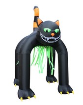 13 Foot Tall Halloween Inflatable Giant Black Cat Archway Yard Party Decoration - £139.86 GBP