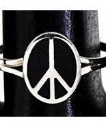Peace Sign Ring Size Size 8 - £14.08 GBP