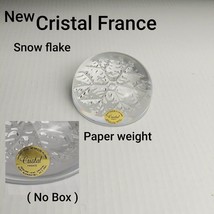 Garanti Cristal Snowflake Paperweight Genuine 24% Lead Crystal France    S6484 - £19.55 GBP