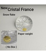 Garanti Cristal Snowflake Paperweight Genuine 24% Lead Crystal France   ... - £19.79 GBP