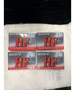 Lot of 4 Sony High Fidelity HF 60 Minute Audio Cassette Blank Tapes, New... - $284.05 MXN