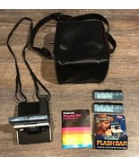 Polaroid Pronto! B Black Land Instant Camera With Manual Flash Bars Phot... - $93.81 CAD