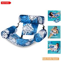 Luxury Inflatable Pool Float Chair for Adults - Adjustable &amp; Portable Lo... - $38.56