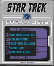 Star Trek The Book of Lists Hardcover Trade Book Harper 2017 NEW UNREAD - $19.34
