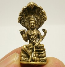 Lord Vishnu mini amulet the preserver Hindu god Trimurti amulet blessed for succ - £23.48 GBP