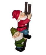 Design Toscano Dwarfs Climbing Ladder Gnome Figurines Garden Decor Hand ... - $61.05 CAD