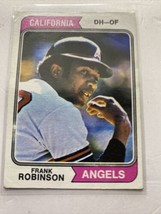 1974 Topps #55 Frank Robinson HOF California Angels - $6.61