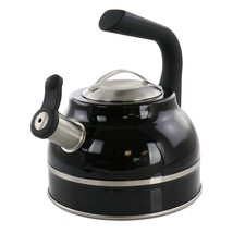 Kenmore Elite 2.3 Quart Stainless Steel Whistling Tea Kettle in Black - £69.40 GBP